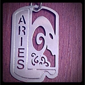 2 for $20 VTG Boho Aries Zodiac Gold Toned Pendant